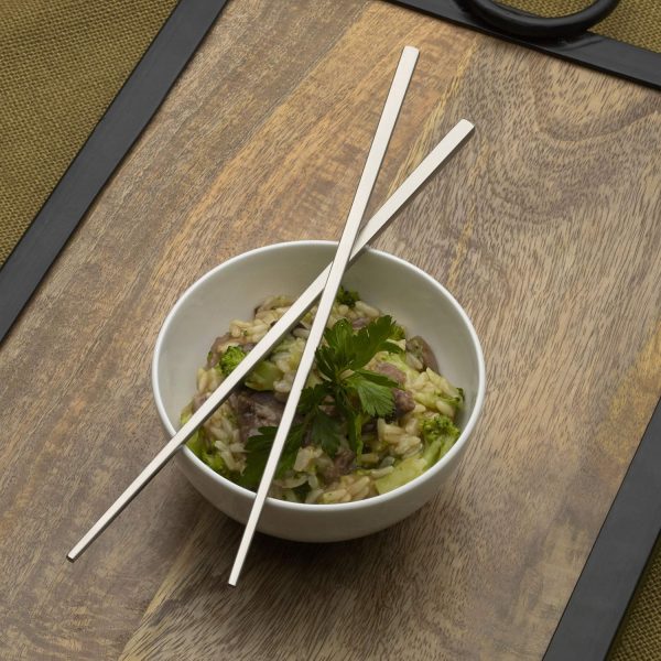 Premium 18/10 Stainless Steel Chopsticks (4 pairs)